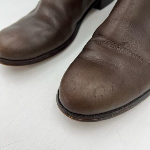 Michael Kors Arley Riding Boots Brown Knee High Leather - Picture 4 of 12